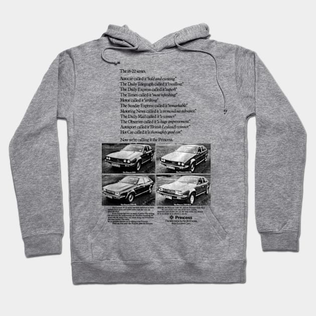 BRITISH LEYLAND PRINCESS - advert Hoodie by Throwback Motors